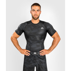 Компресійна фуболка Venum Electron 3.0 Rashguard Short Sleeves Black