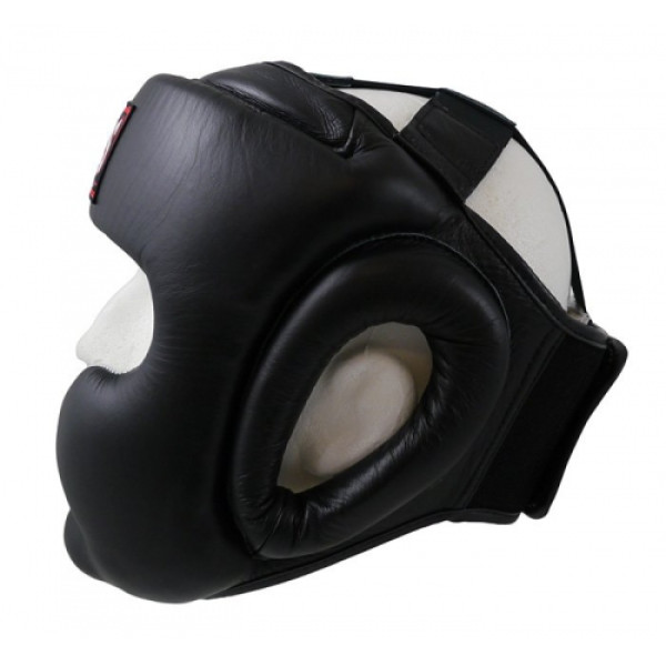 Боксерський шолом Twins Full Face Head Gear Premium Leather Elastic Straps