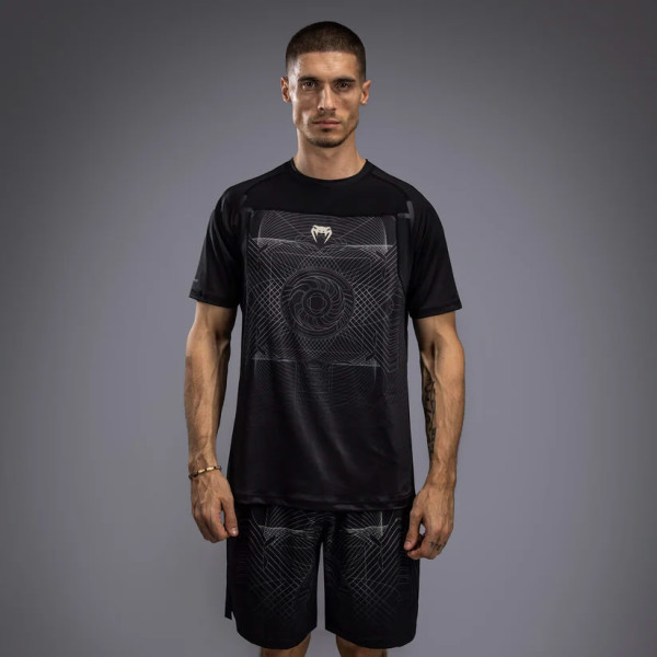 Футболка Venum G-Fit Air Men's Dry-Tech T-Shirt Deep Black Desert Sand