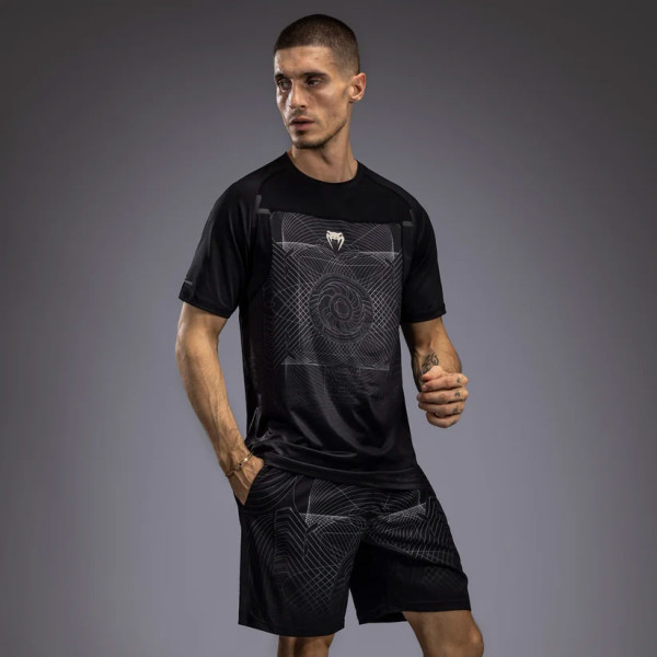 Футболка Venum G-Fit Air Men's Dry-Tech T-Shirt Deep Black Desert Sand