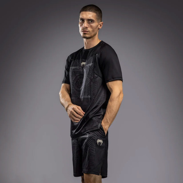 Футболка Venum G-Fit Air Men's Dry-Tech T-Shirt Deep Black Desert Sand
