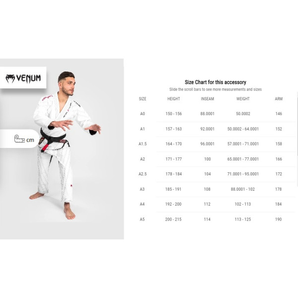 Кімоно Venum Reorg BJJ Gi White