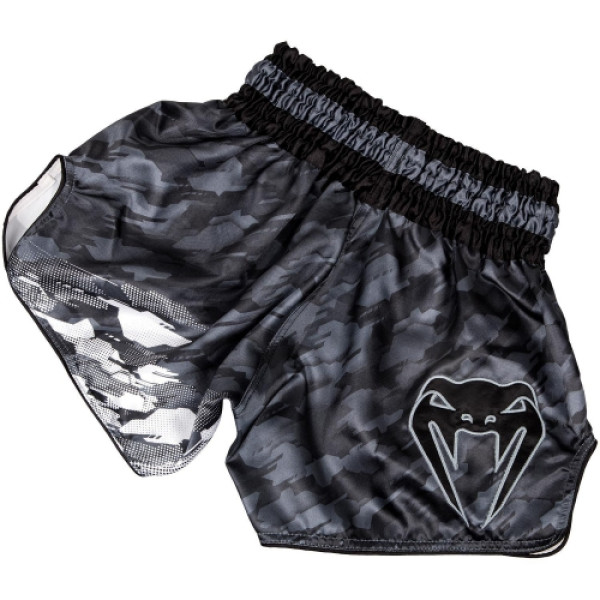 Шорти для тайсього боксу Venum Tecmo Muay Thai Shorts Dark Grey