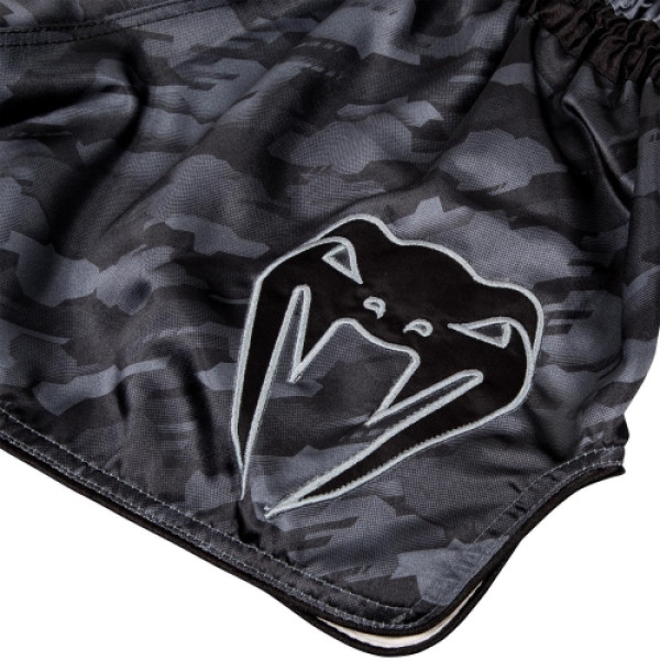 Шорти для тайсього боксу Venum Tecmo Muay Thai Shorts Dark Grey