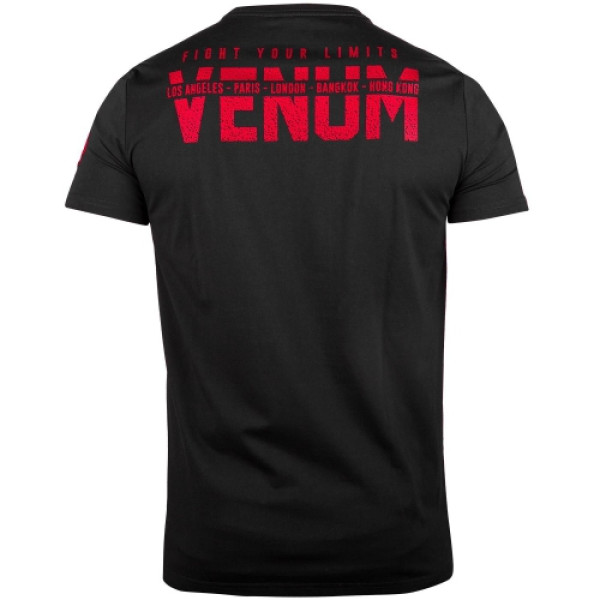 Футболка Venum Signature T-shirt Short Sleeves Black Red
