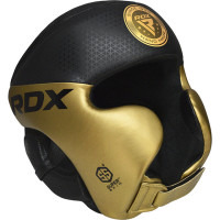 Шолом RDX L1 Mark Pro Cheek Boxing Training Head Guard Golden