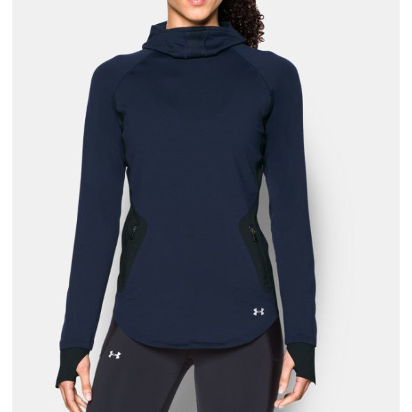Жіноча спортивна кофта Under Armour Threadborne Balaclava Hoodie Midnight Navy