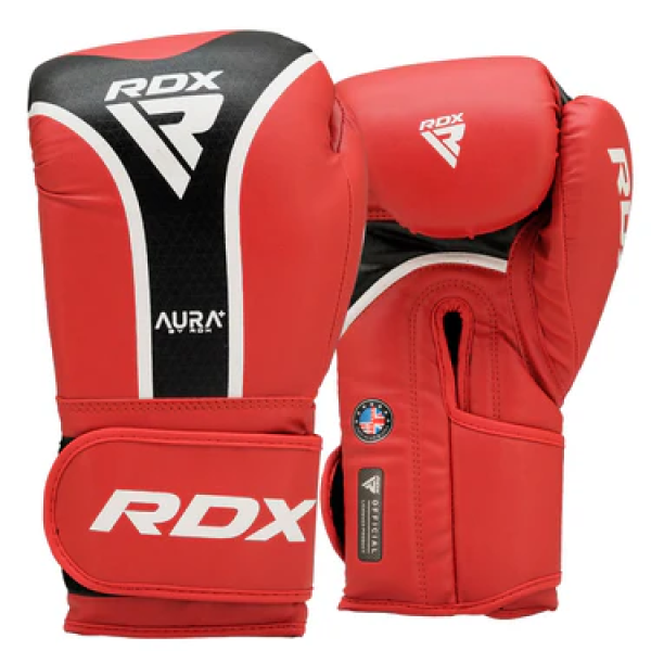 Боксерські рукавиці RDX Boxing Gloves Aura Plus T-17 RedBlack
