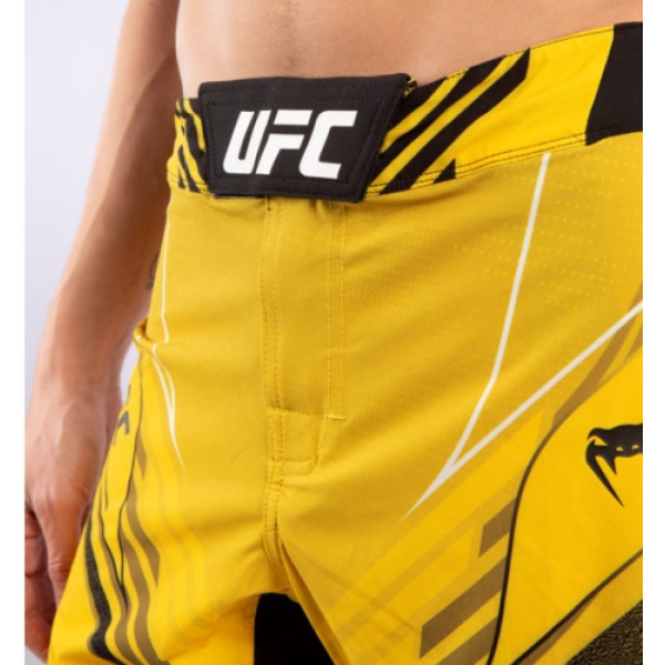 Легкі шорти для ММА Venum Authentic UFC FightNight Short Fit Pro Line Yellow