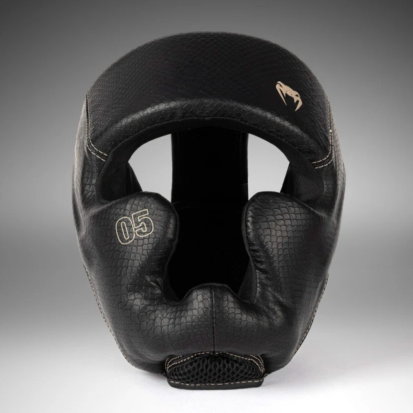 Боксерський шолом Venum Impact Evo Scales Headgear Black