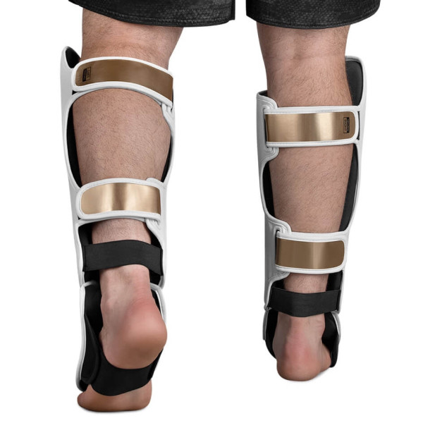 Захист гомілки Hayabusa T3 Striking Shinguards White Gold