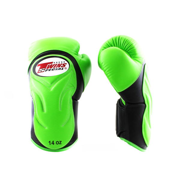 Боксерські рукавиці Twins Velcro Extra Design BGVL6 Black Green