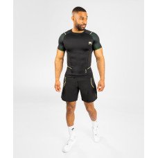 Рашгард Venum Fusion 2.0 Men’s Rashguard Short Sleeves Black Yellow