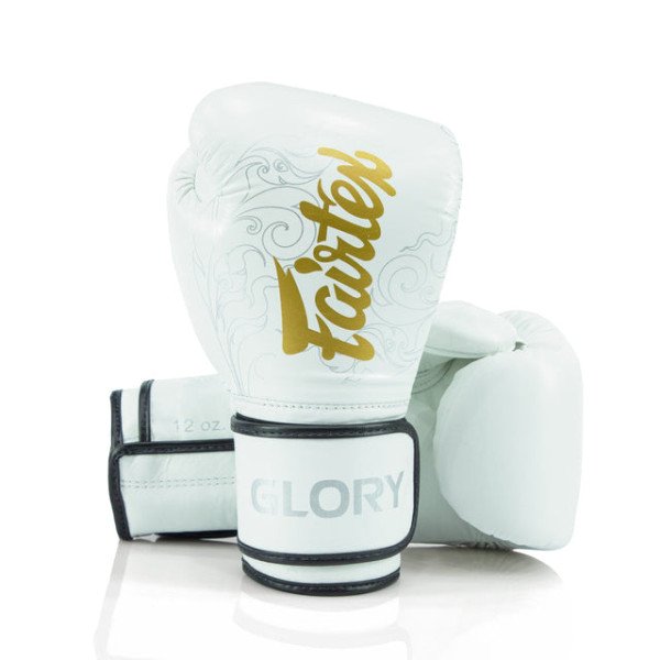 Боксерські рукавиці Fairtex X Glory Kickboxing Competition and Training Gloves BGVG3 White Silver