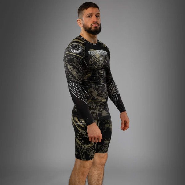 Рашгард Venum Invader Long Sleeve Rashguard Black Sand