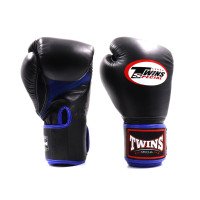 Боксерські рукавиці Twins Velcro Mesh Edition BGVLA1 Black Blue