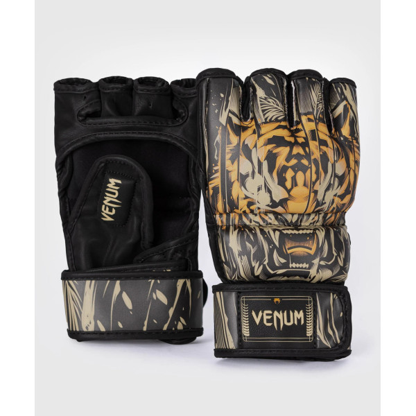 Рукавиці для MMA Venum Tiger MMA Gloves Black Neon Orange