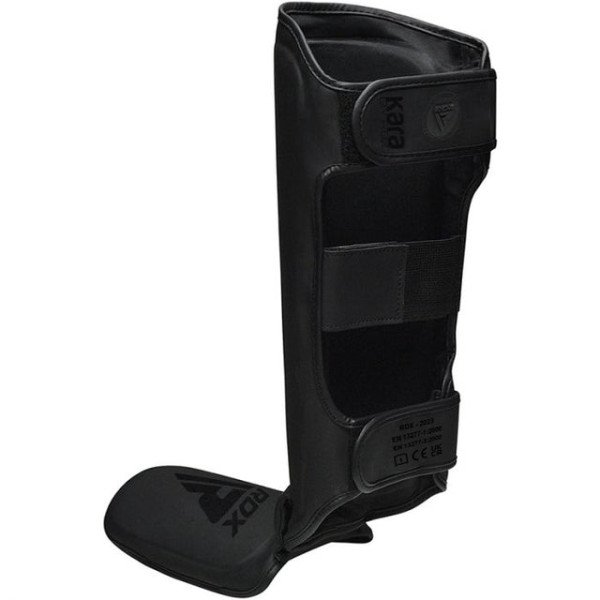 Захист гомілки RDX F6 Kara MMA Shin Instep Guards Matte Black