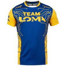 Футболка Venum Loma Fight Dry Tech T-shirt Blue Yellow