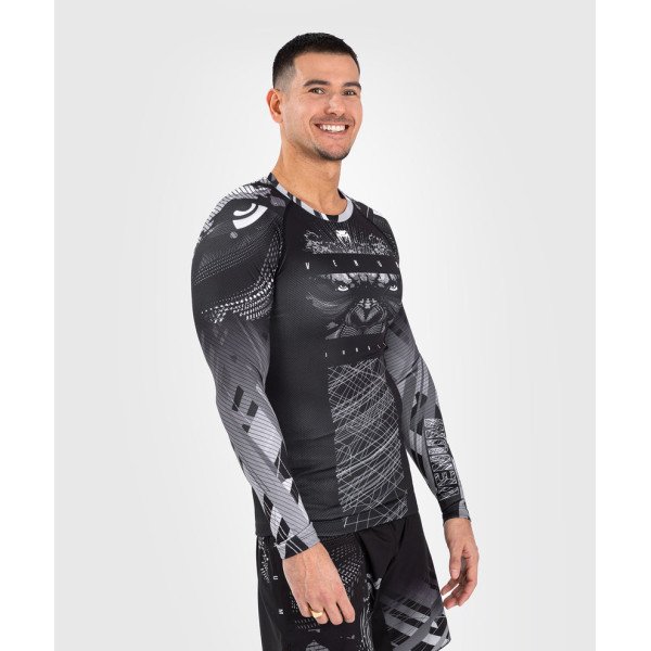 Рашгард Venum Gorilla Jungle Rashguards Long Sleeves Black White
