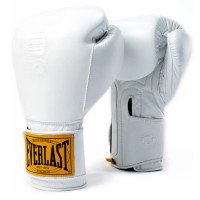Боксерські рукавиці Everlast 1910 Pro Hook and Loop Boxing Gloves White
