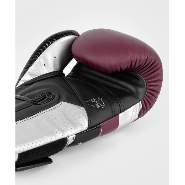 Боксерські рукавички Venum Elite Evo Boxing Gloves - Burgundy Silver