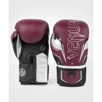Боксерські рукавички Venum Elite Evo Boxing Gloves - Burgundy Silver