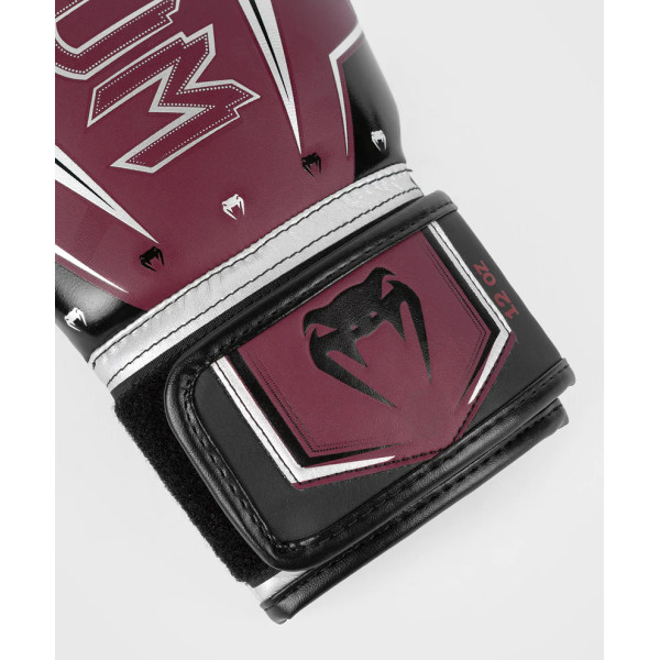 Боксерські рукавички Venum Elite Evo Boxing Gloves - Burgundy Silver