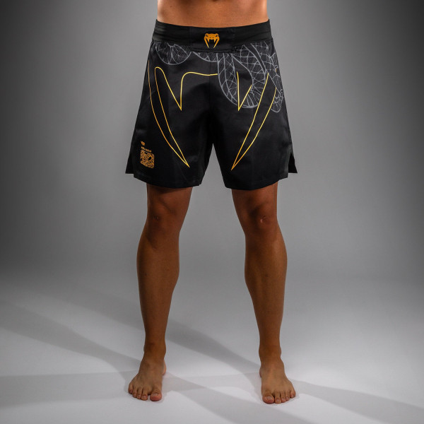 Шорти для ММА Venum Serpenti Fightshorts Black Silver Gold