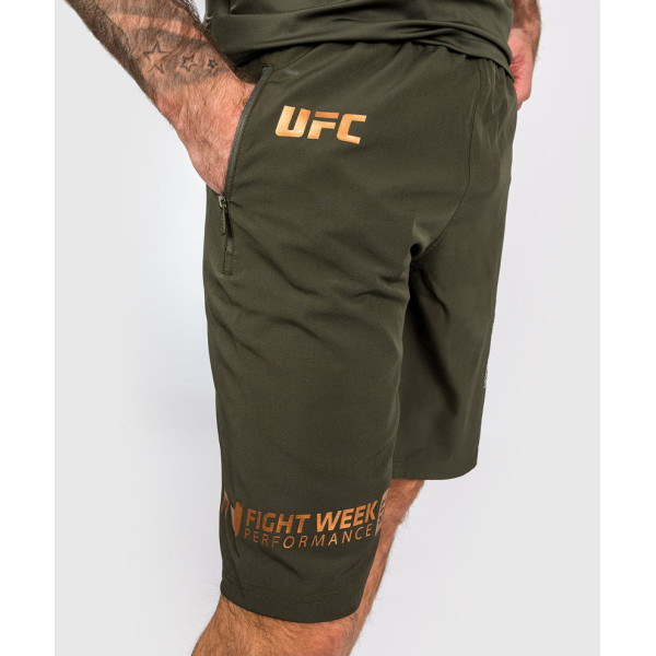 Спортивні шорти Venum UFC Adrenaline Fight Week Men’s Performance Shorts Khaki Bronze