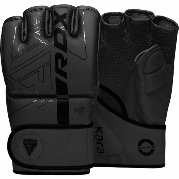 Рукавиці для MMA RDX F6 Kara Grappling Gloves Matte Black