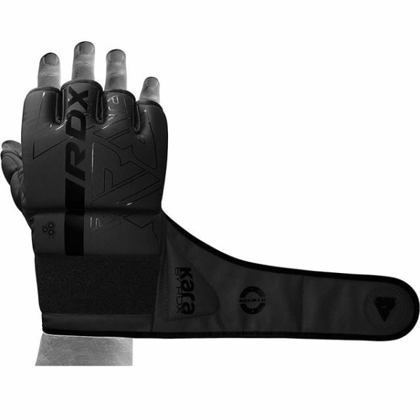Рукавиці для MMA RDX F6 Kara Grappling Gloves Matte Black