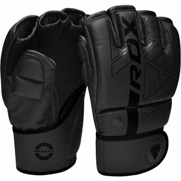 Рукавиці для MMA RDX F6 Kara Grappling Gloves Matte Black