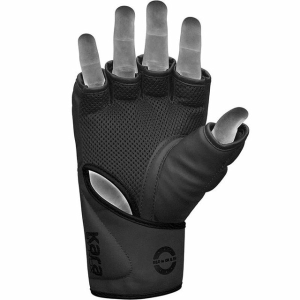 Рукавиці для MMA RDX F6 Kara Grappling Gloves Matte Black