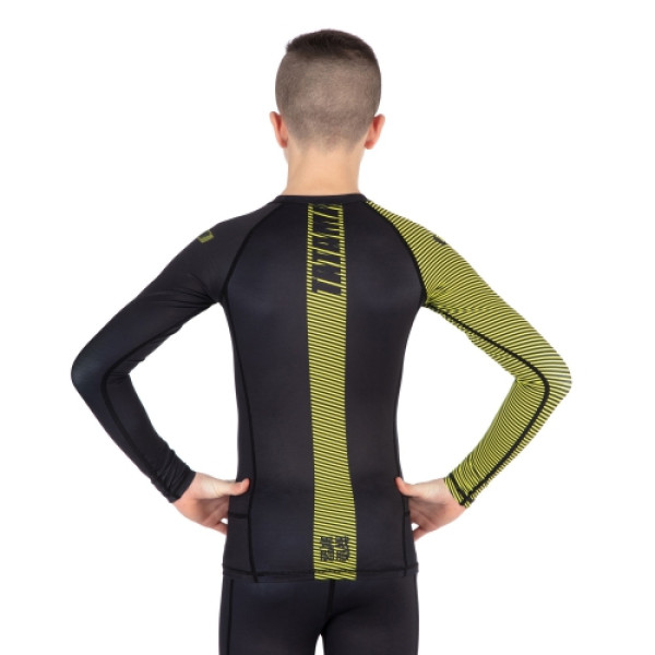 Дитячий рашгард Tatami Kids Essential 3.0 Long Sleeve Rash Guard Black Yellow