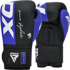 Боксерські рукавиці RDX F4 Boxing Gloves Hook & Loop Blue Black