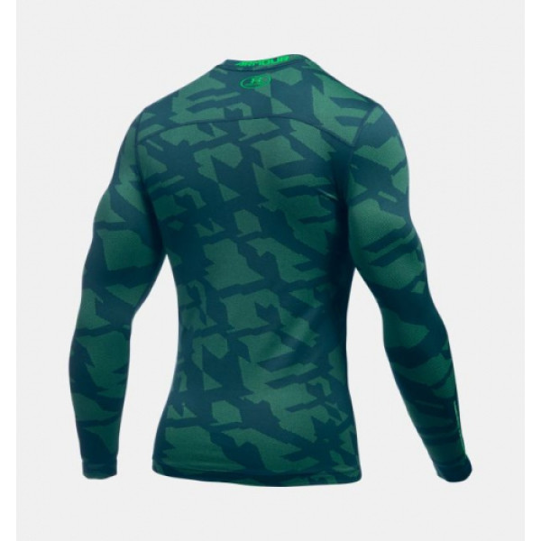 Компресійна футболка Under Armour ColdGear Jacquard Compression Crew Nova Teal