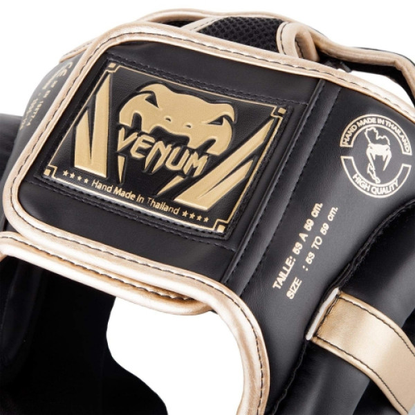 Шолом Venum Elite Headgear Black Gold