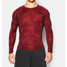 Компресійна футболка Under Armour Printed Long Sleeve Compression Shirt Red