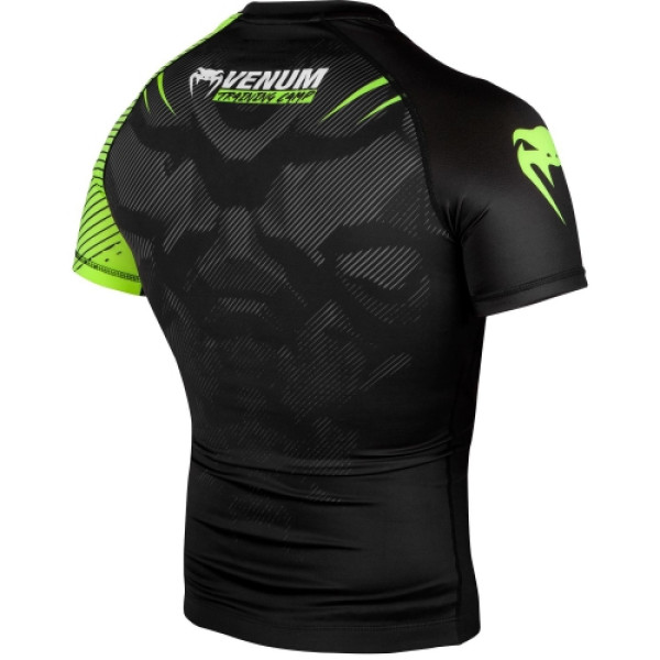 Рашгард Venum Training Camp 2.0 Rashguard Short Black Neo Yellow