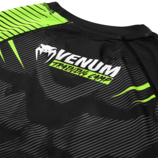Рашгард Venum Training Camp 2.0 Rashguard Short Black Neo Yellow