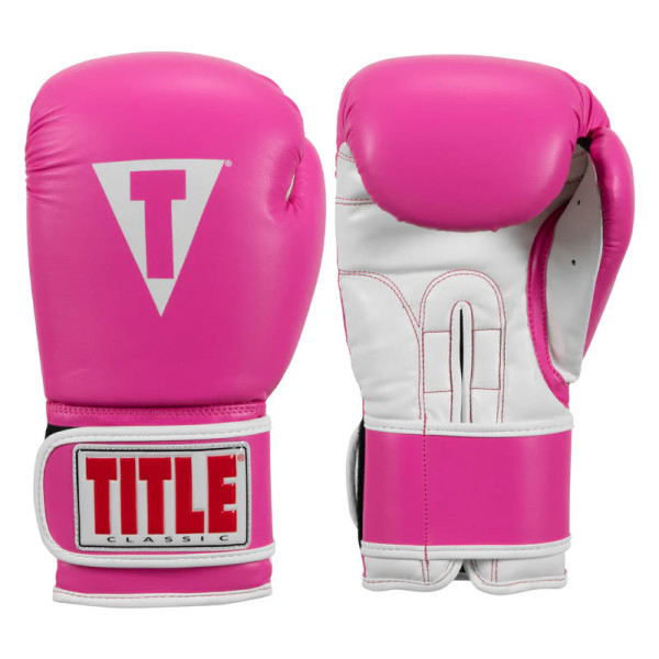 Боксерские перчатки Title Classic Pro Style Training Gloves Pink