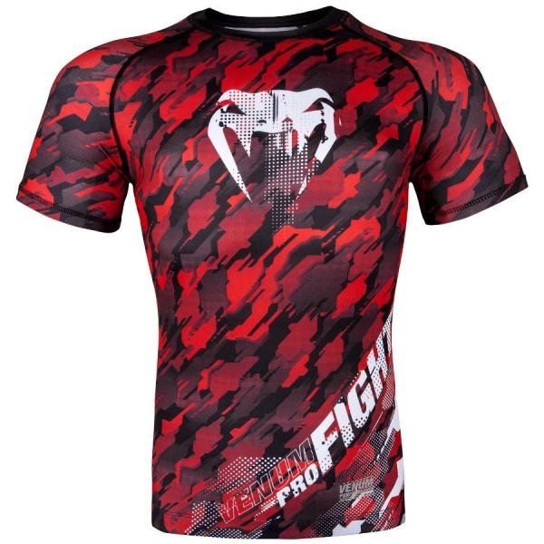 Рашгард Venum Tecmo Rashguard Short Sleeves Red