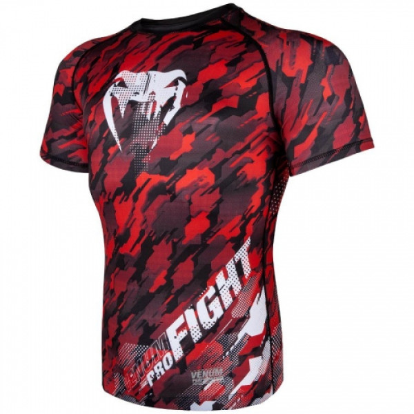 Рашгард Venum Tecmo Rashguard Short Sleeves Red