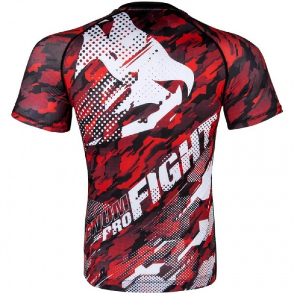 Рашгард Venum Tecmo Rashguard Short Sleeves Red