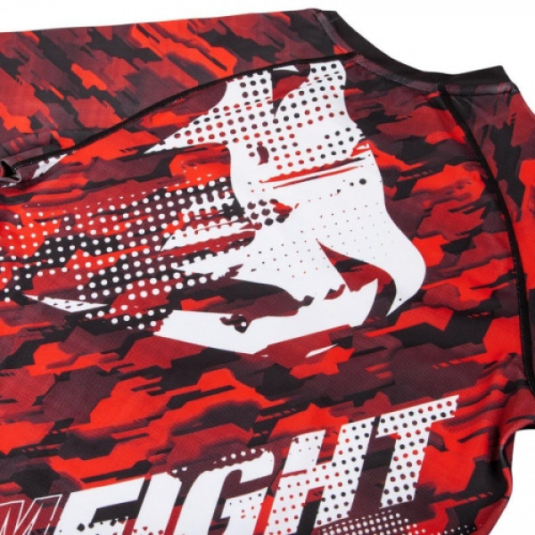 Рашгард Venum Tecmo Rashguard Short Sleeves Red