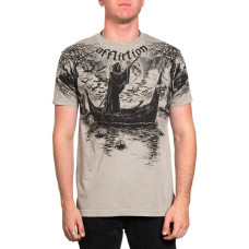 Футболка Affliction River Styx Silver Lava Wash