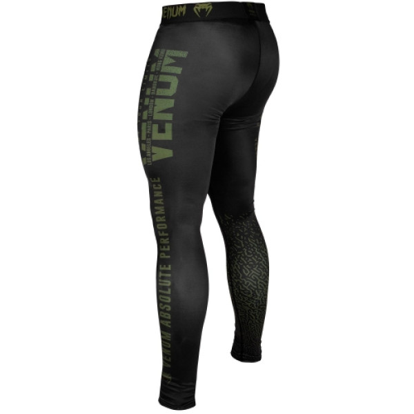 Компресійні штани Venum Signature Spats Black Khaki Exclusive