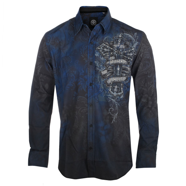 Сорочка Affliction Wage Chaos Longsleeve Multi-Colored