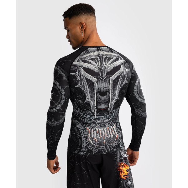 Рашгард Venum Gladiator 5.0 Men's Long Sleeve Rashguard Black Silver